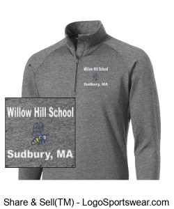 Willow Hill BEE Sport-Wick Stretch 1/2-Zip Pullover Design Zoom